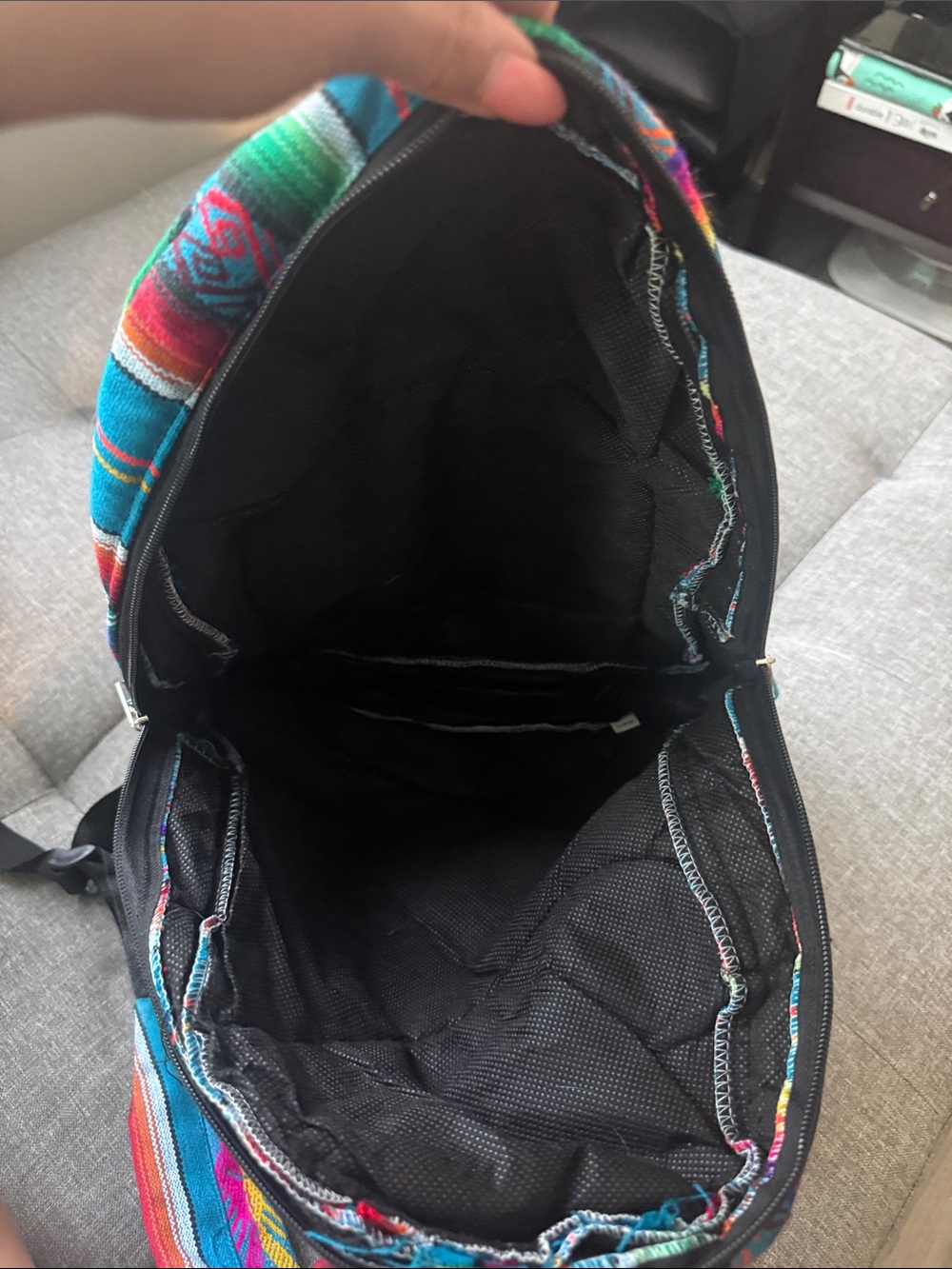 Puerto Rico Colorful Striped Backpack - Picture 3 of 3